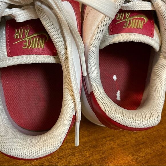 Nike Air Force 1 Essential Low Women’s Sneakers White Gym Red CZ0270-104 Size 8 - Picture 10 of 12
